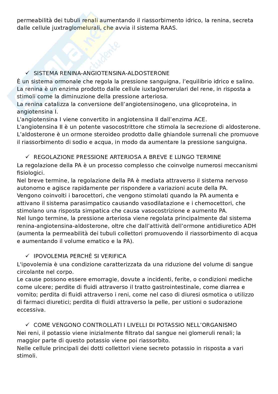 Domande aperte con risposte che escono sempre all'esame di Fisiologia umana Pag. 61