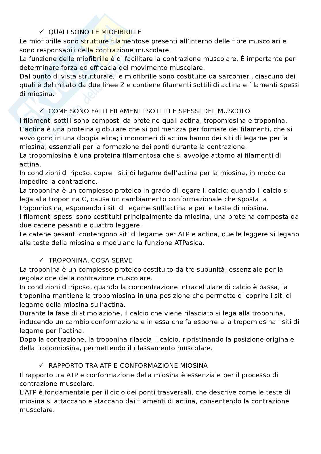 Domande aperte con risposte che escono sempre all'esame di Fisiologia umana Pag. 71