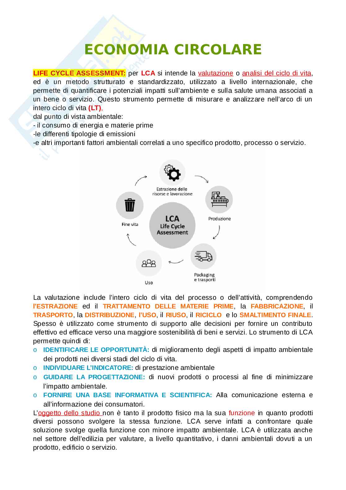 Appunti di Economia circolare Pag. 1