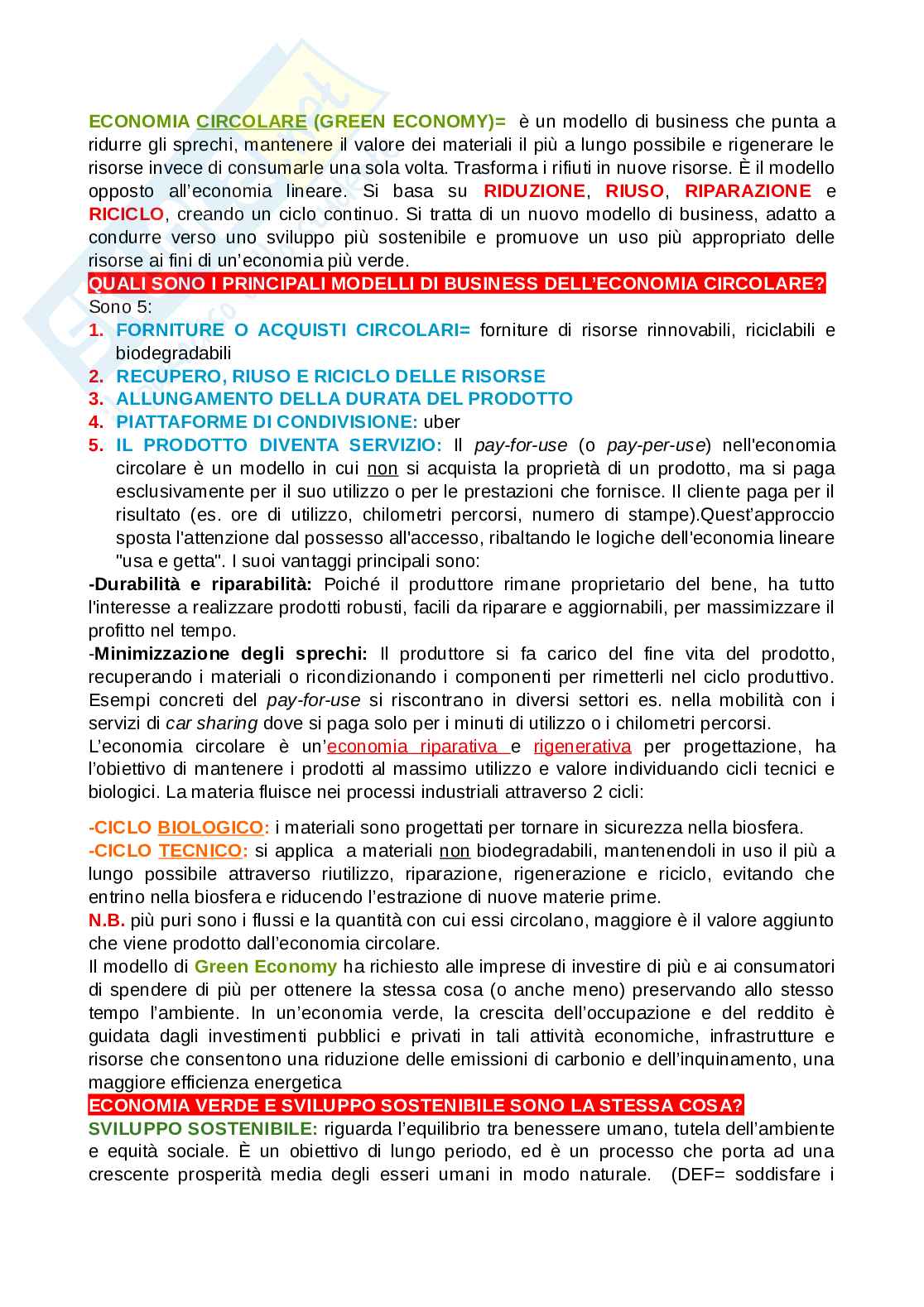 Appunti di Economia circolare Pag. 6