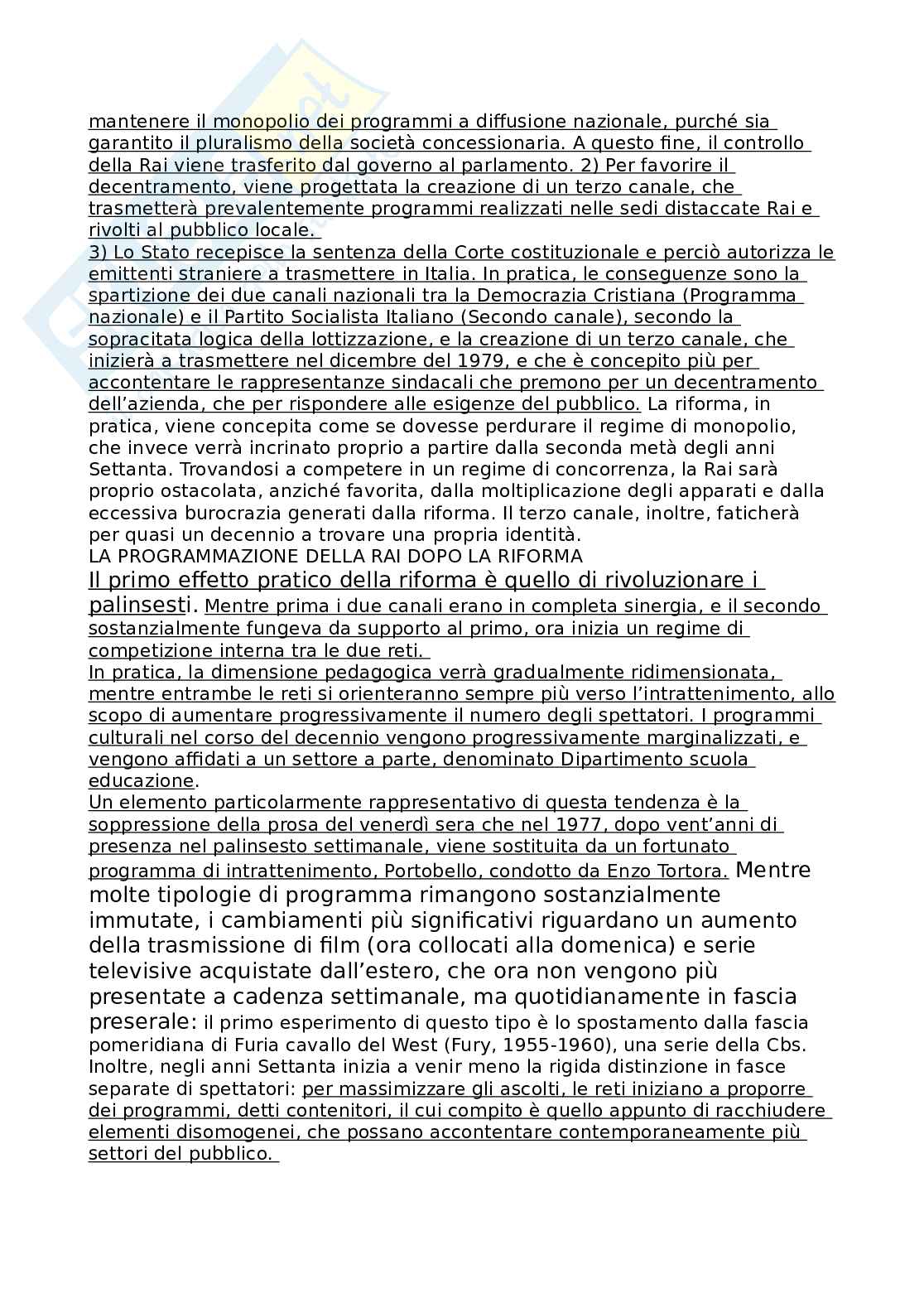 Appunti Storia della televisione Pag. 16
