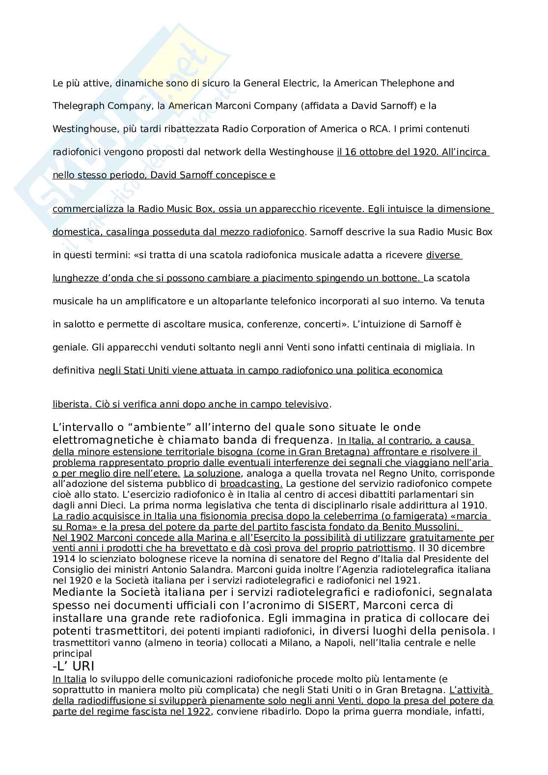 Appunti Storia della televisione Pag. 2