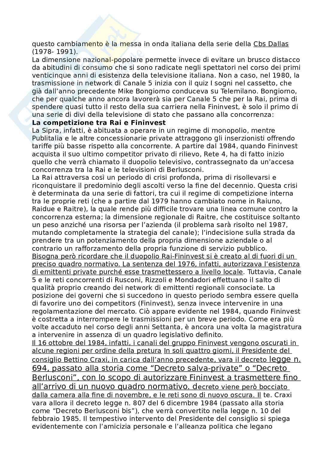 Appunti Storia della televisione Pag. 26