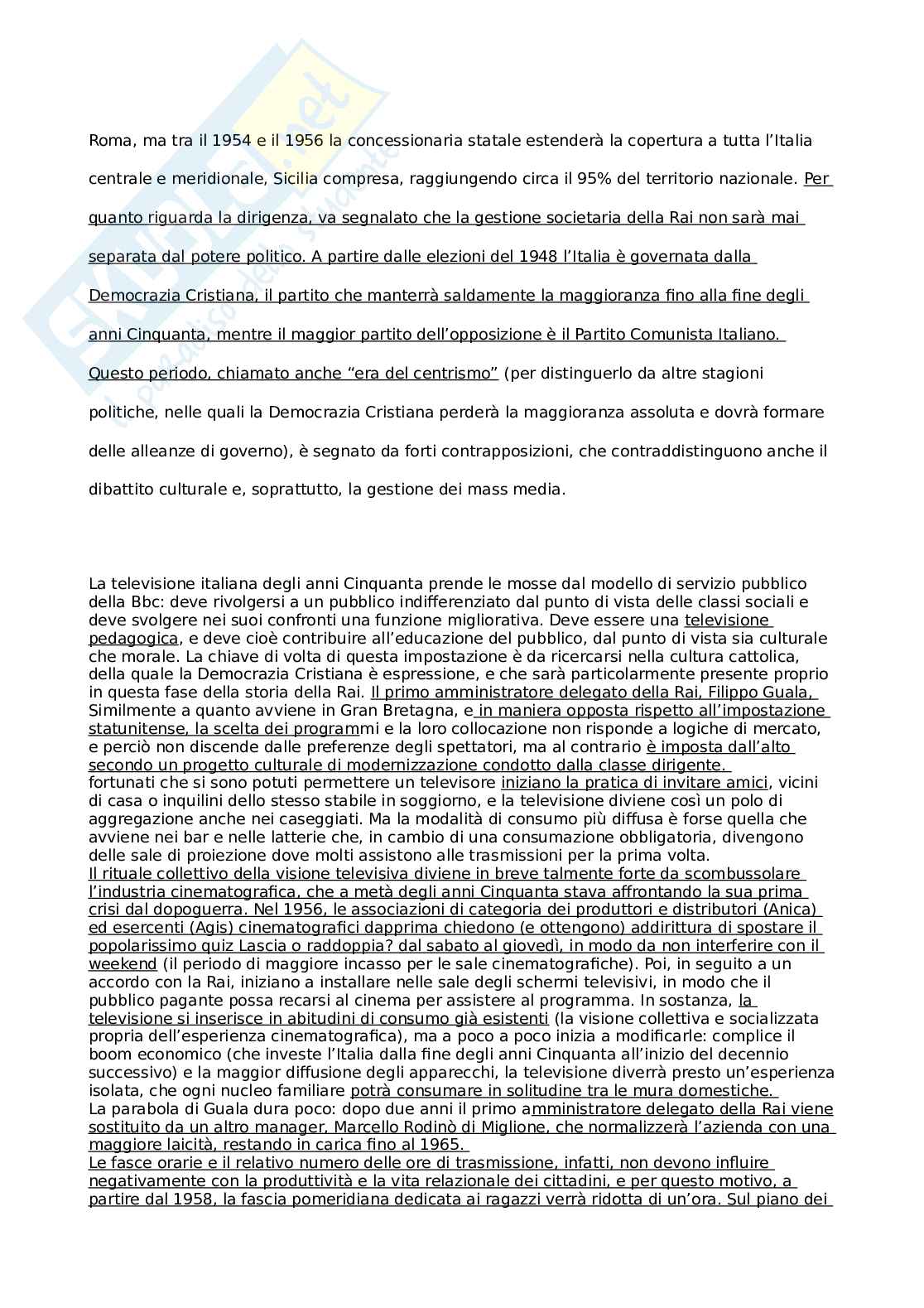 Appunti Storia della televisione Pag. 6