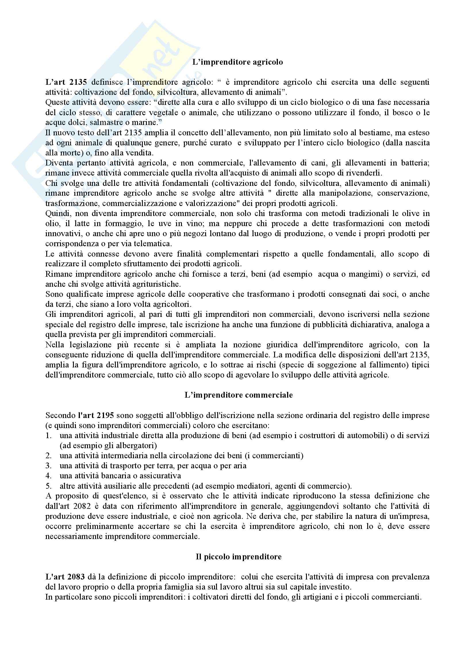 Riassunto esame Diritto, prof. Ranieri, libro consigliato Diritto Commerciale, G.Auletta N.Salanitro Pag. 2