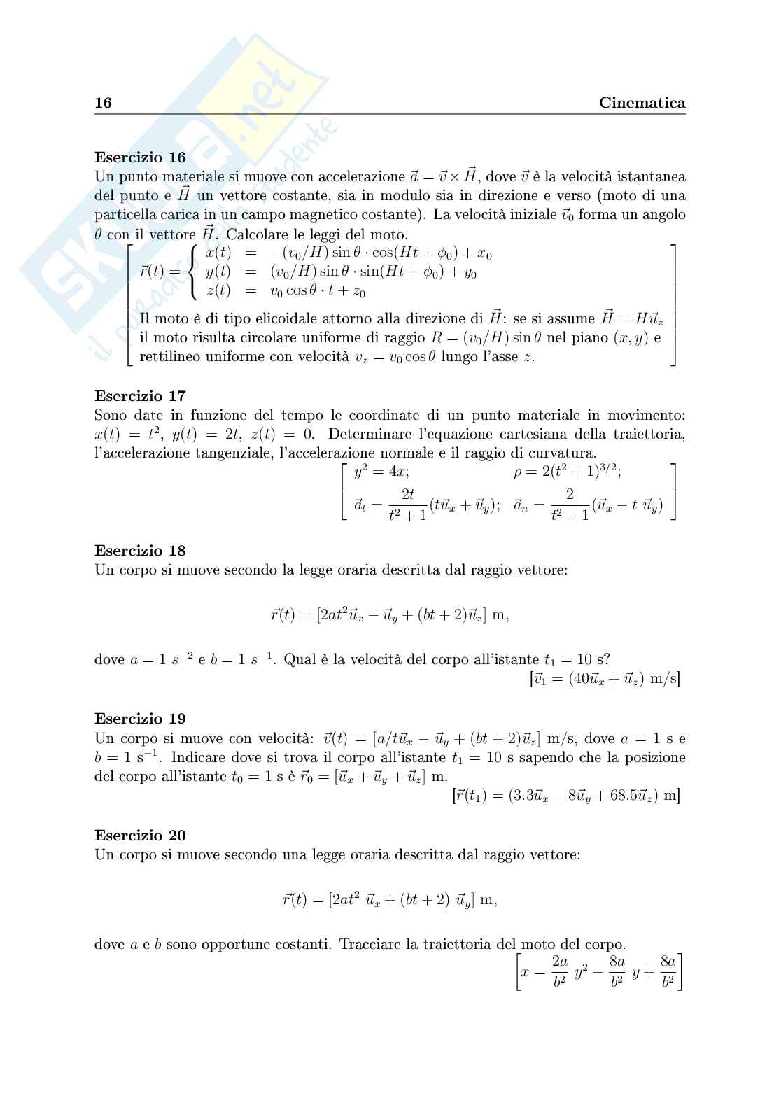 Esercizi fisica Pag. 16