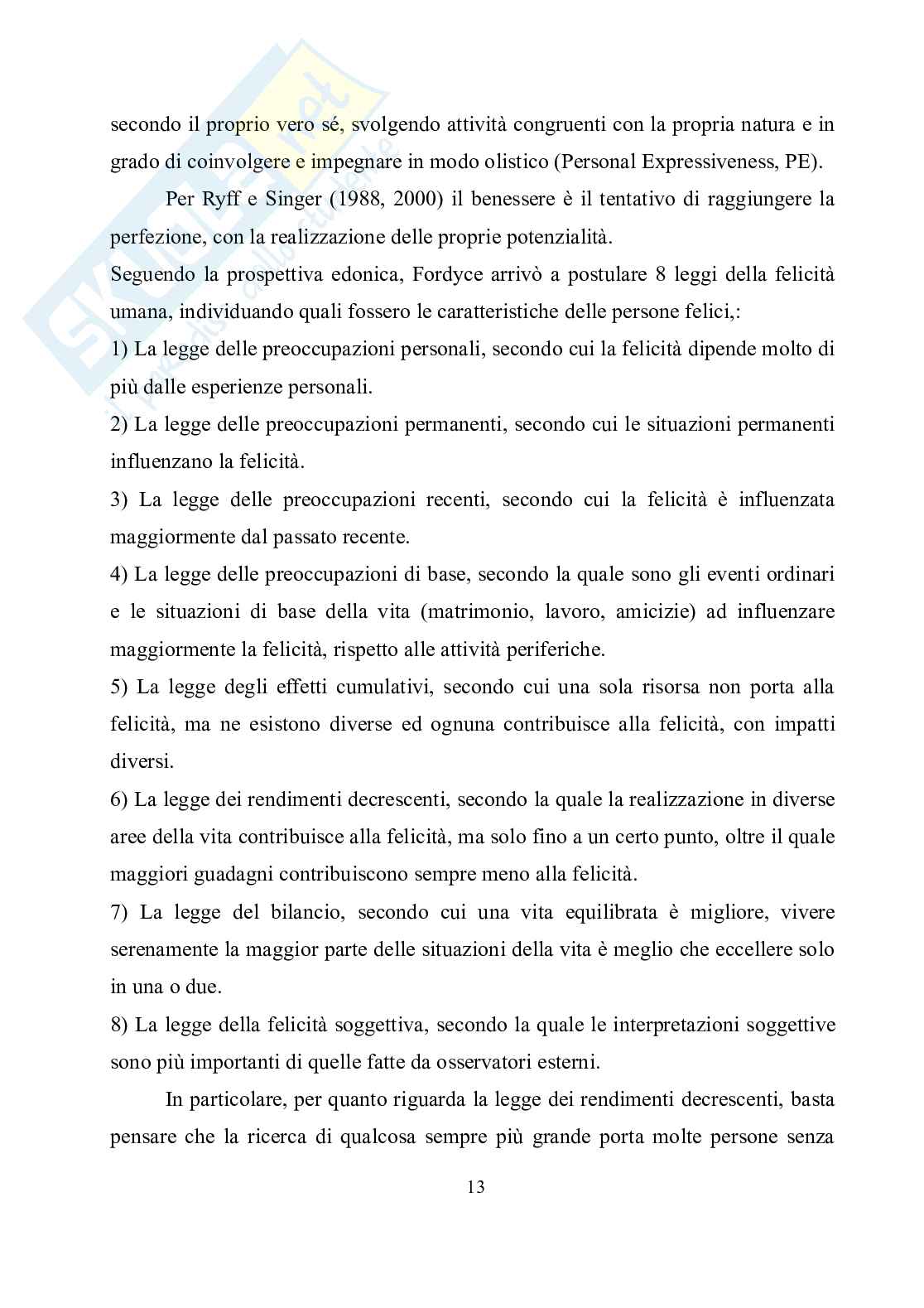 Tesi triennale "Gestire la propria vita attraverso l'equilibrio: autostima, benessere e felicità" Pag. 16