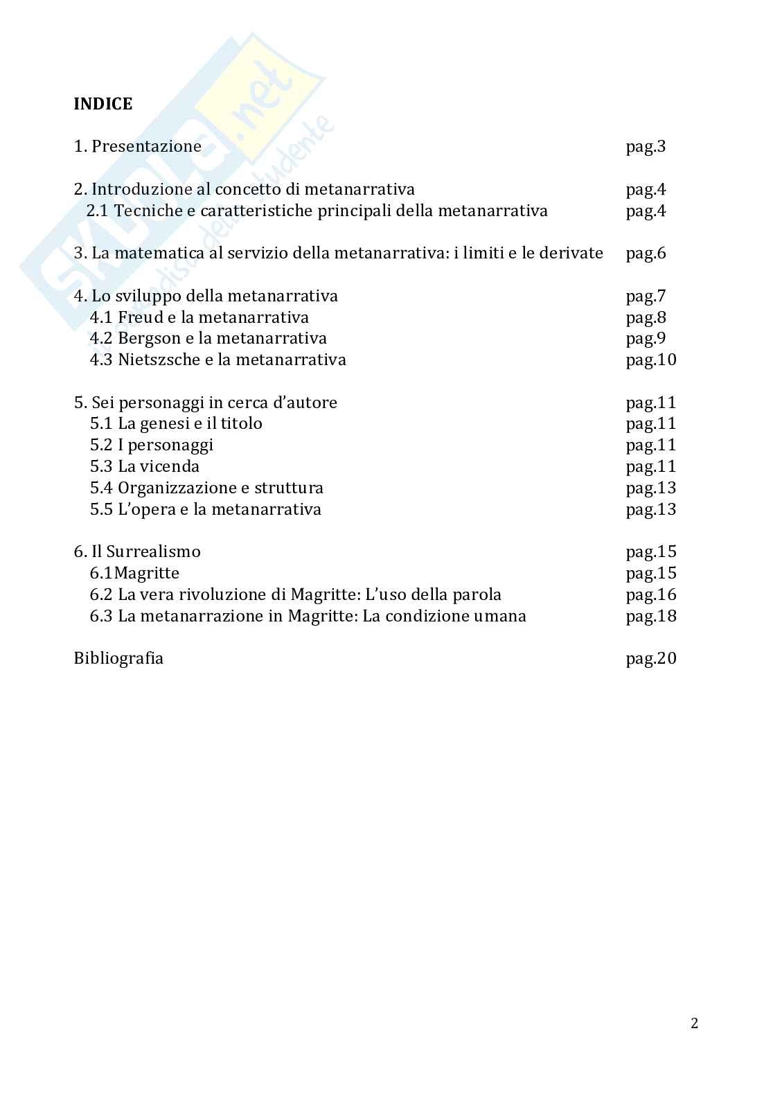 Metanarrativa tesina Pag. 2