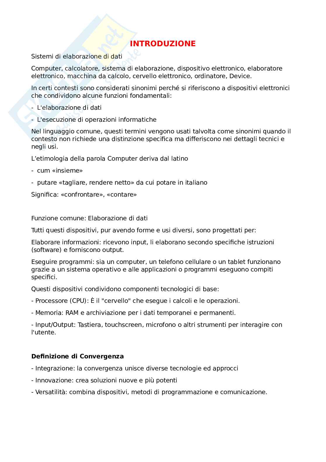 Appunti Elementi di informatica Pag. 1