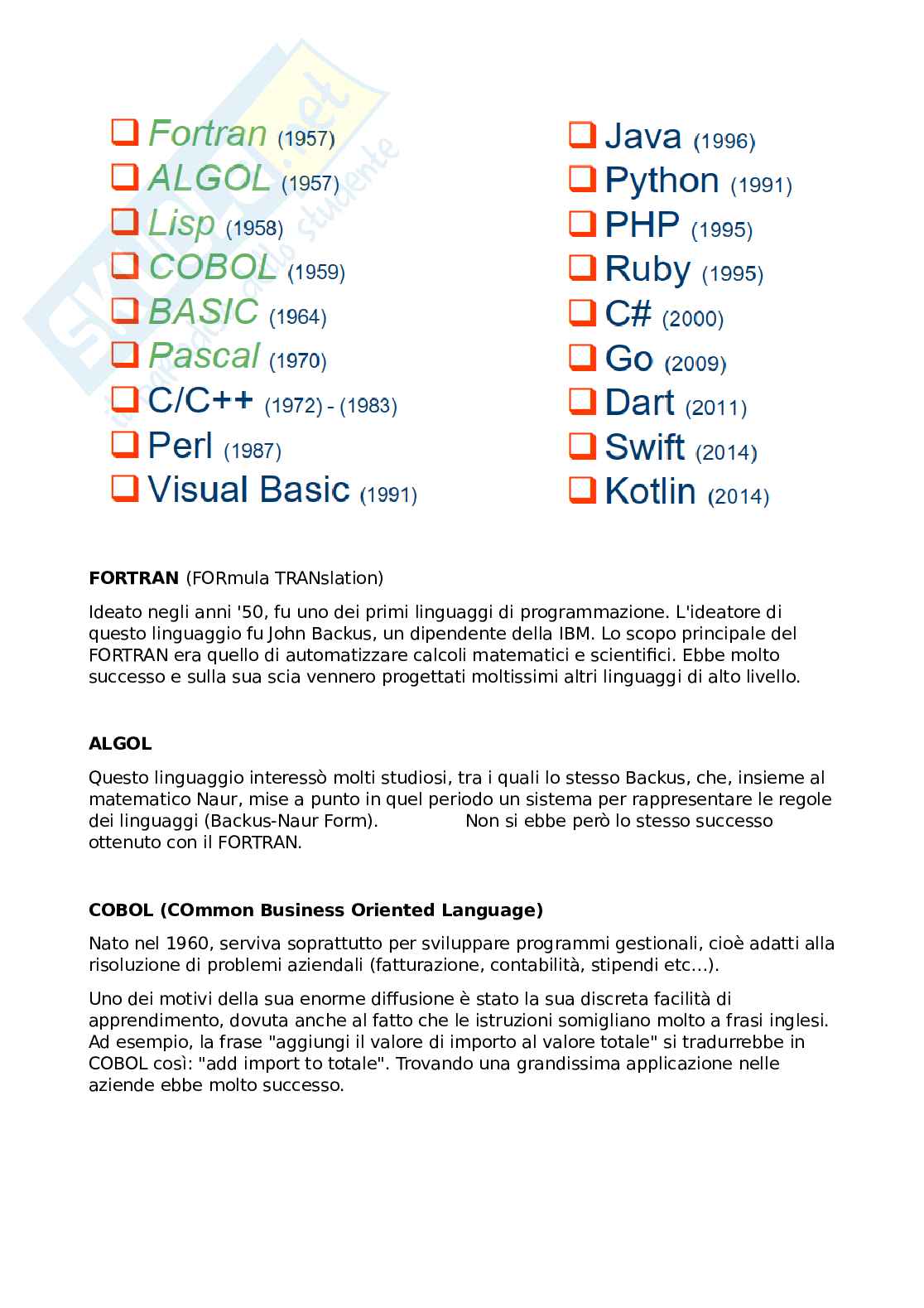 Appunti Elementi di informatica Pag. 46