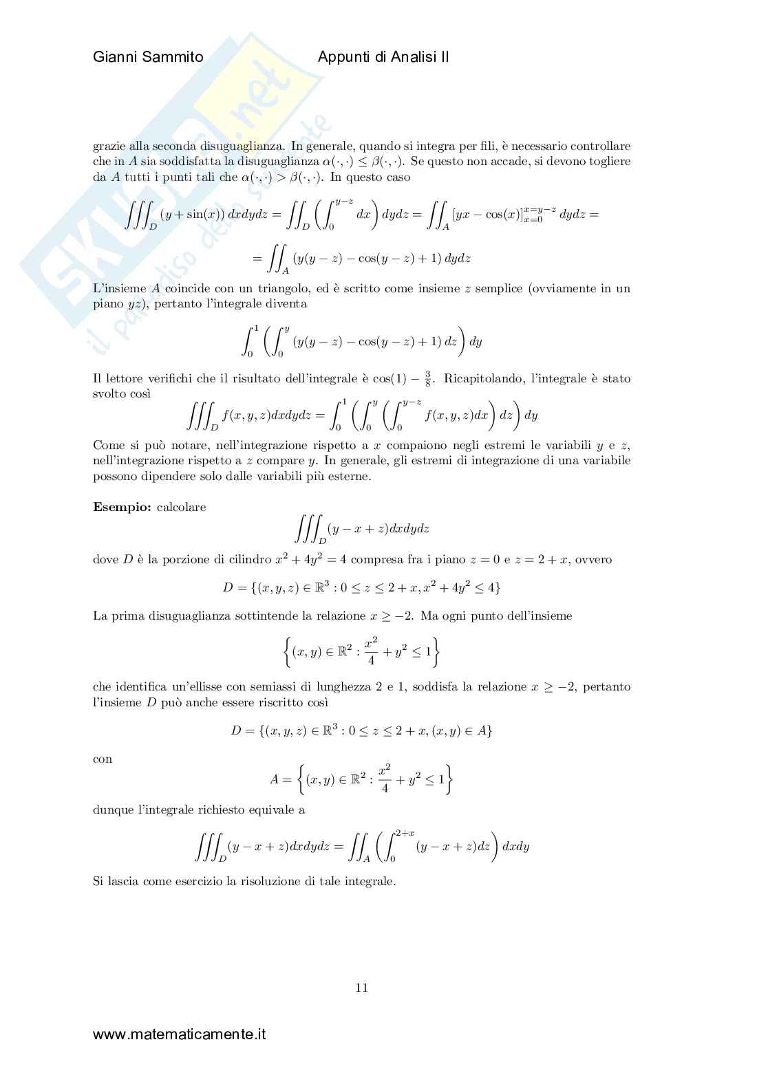 Calcolo integrale in più variabili Pag. 11