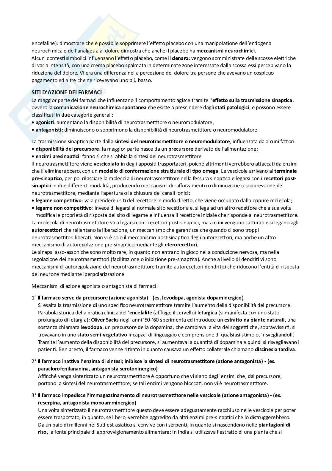 Appunti Psicobiologia e psicologia fisiologica Pag. 11
