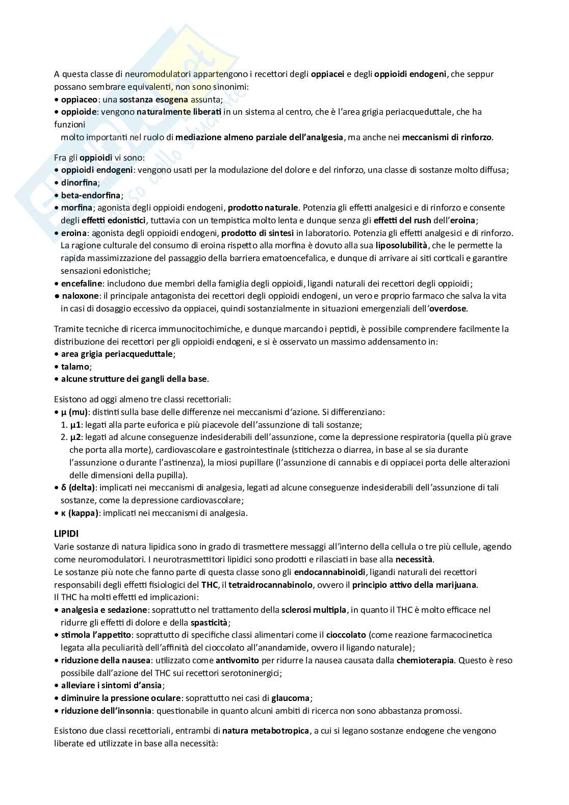 Appunti Psicobiologia e psicologia fisiologica Pag. 21
