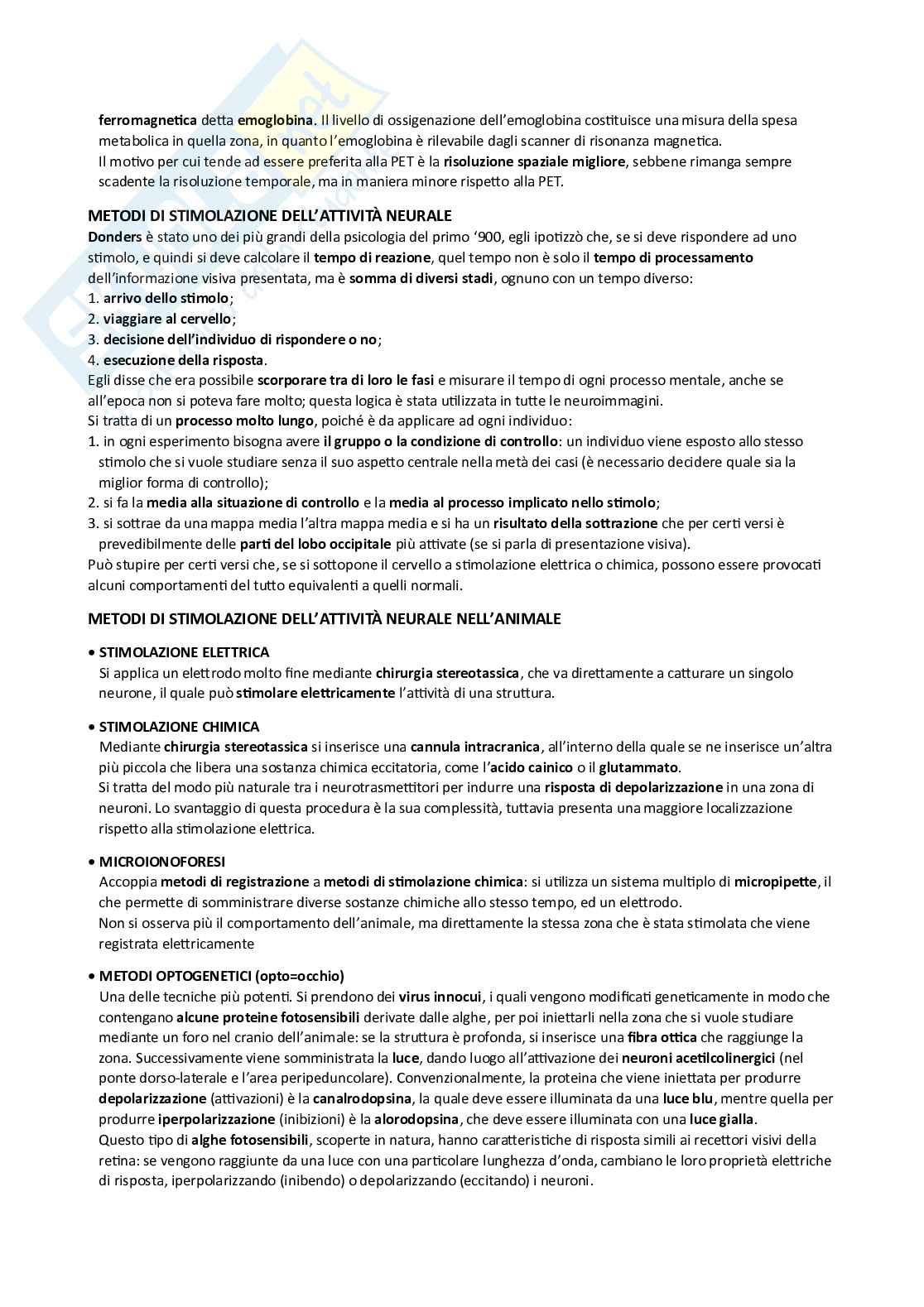 Appunti Psicobiologia e psicologia fisiologica Pag. 31