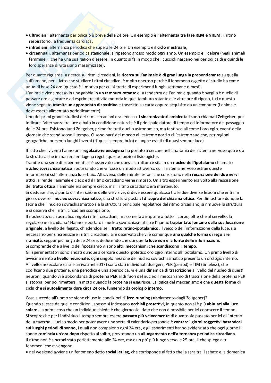 Appunti Psicobiologia e psicologia fisiologica Pag. 81