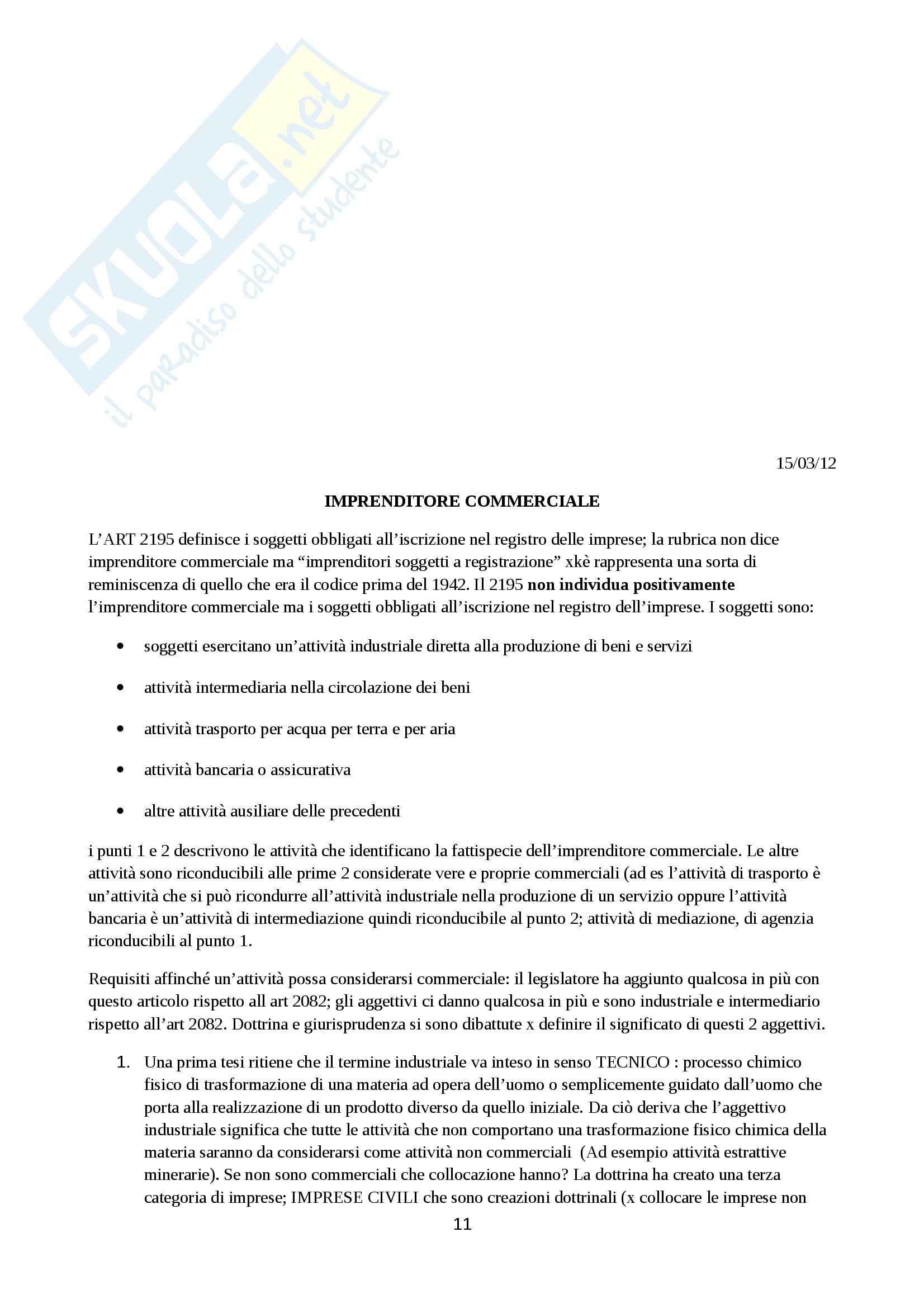 Diritto commerciale - Appunti Pag. 11