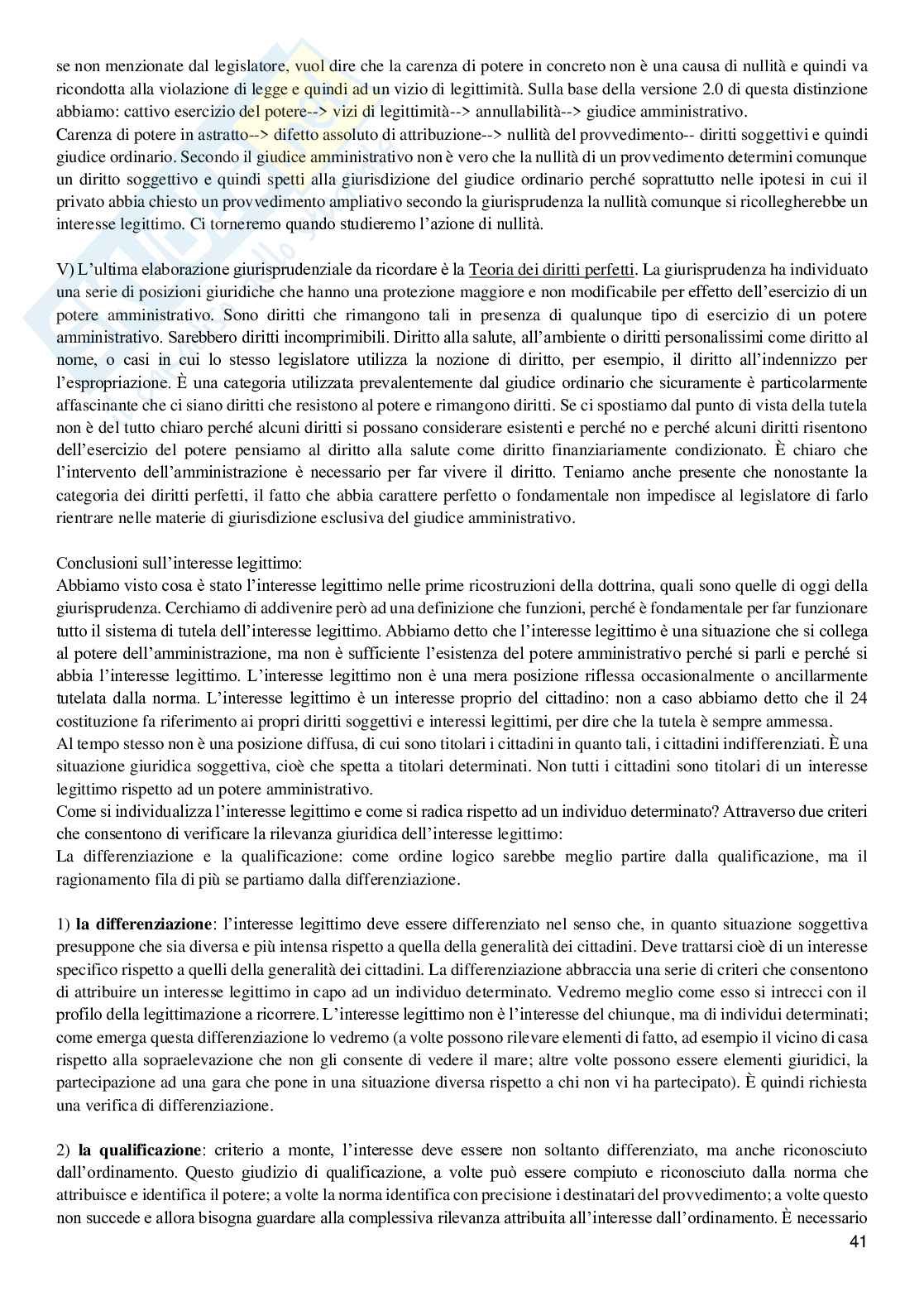 Riassunto esame Diritto Amministrativo II, Prof. Cudia Chiara, libro consigliato Lezioni di giustizia amministrativa - Travi, Travi Pag. 41