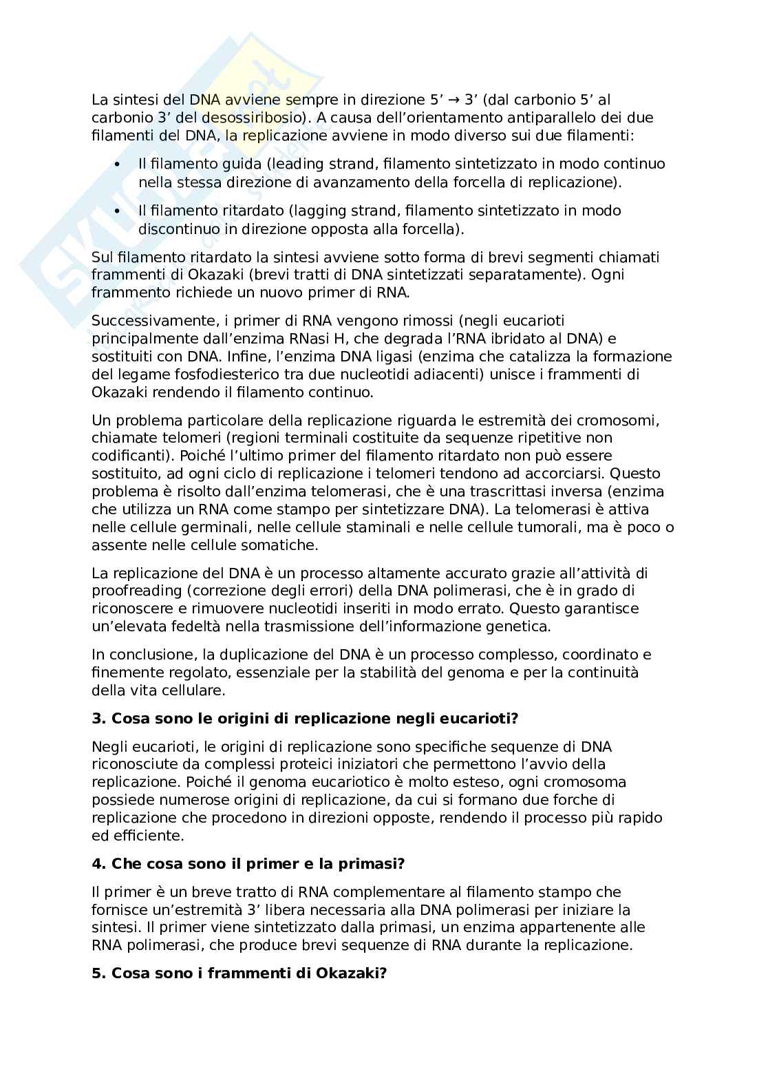 Tre domande Biologia Pag. 2