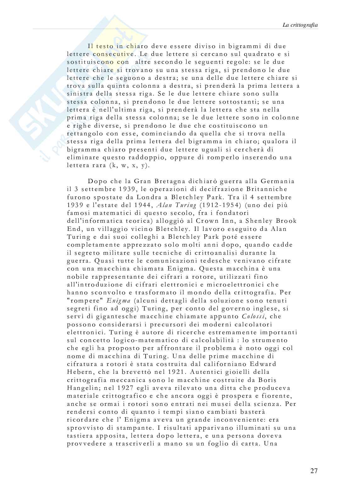 Storia della crittografia Pag. 31
