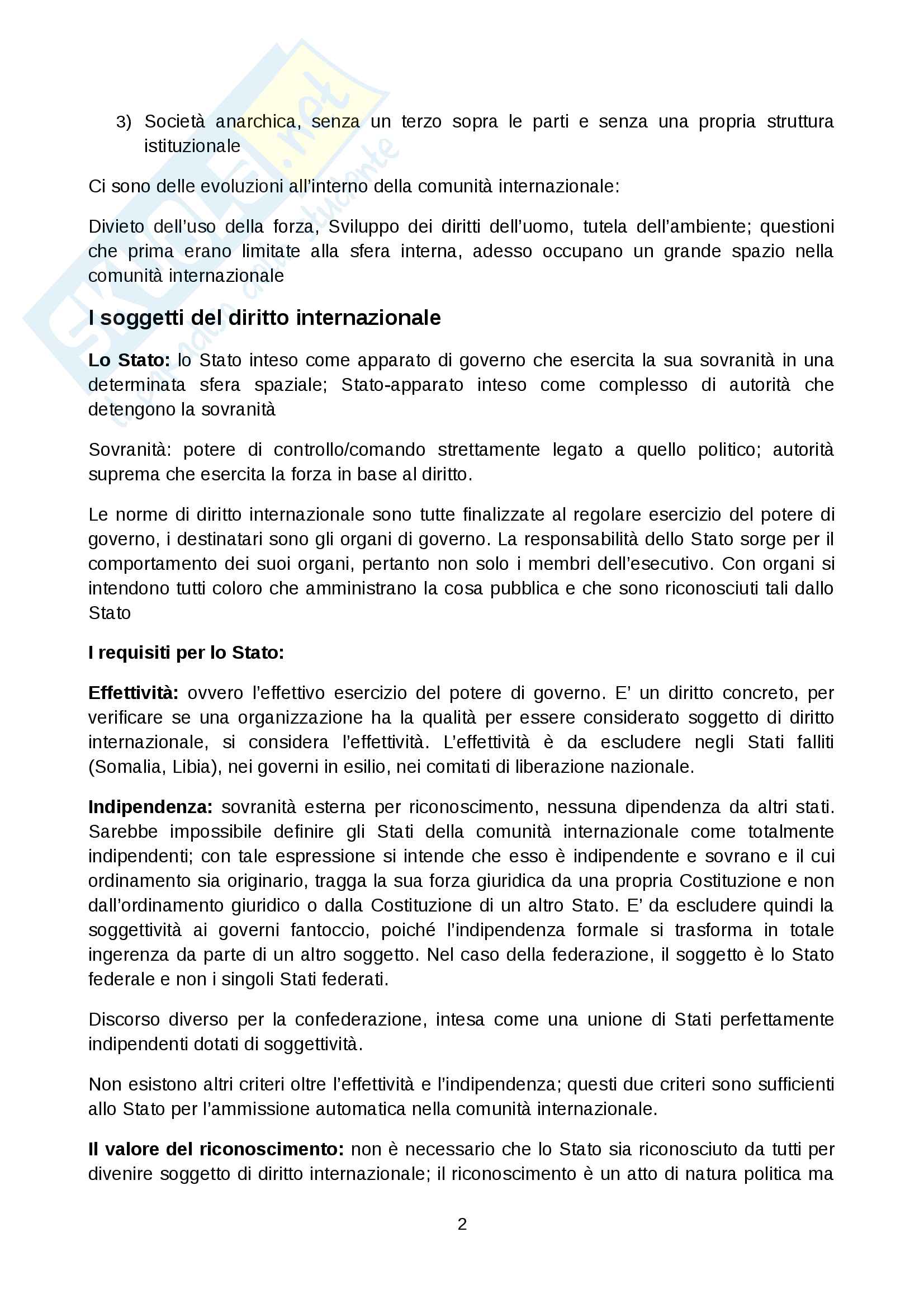 Diritto Internazionale Pag. 2