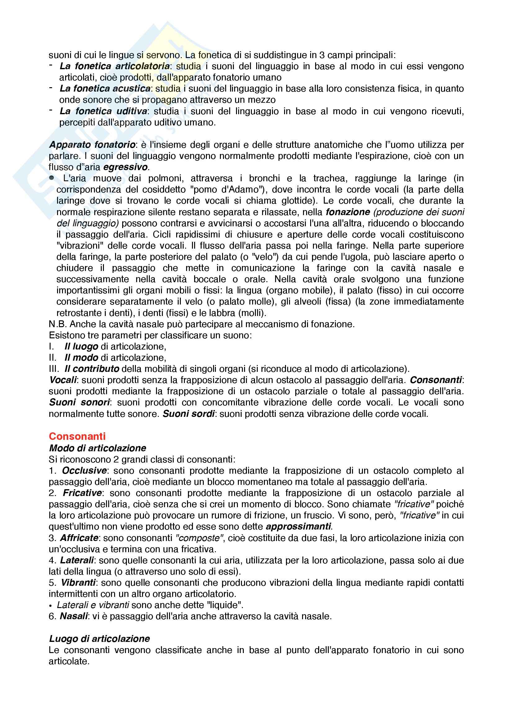Riassunto esame Didattica delle lingue Moderne, Prof. Corino, libro consigliato La linguistica, Berruto, Cerutti Pag. 6