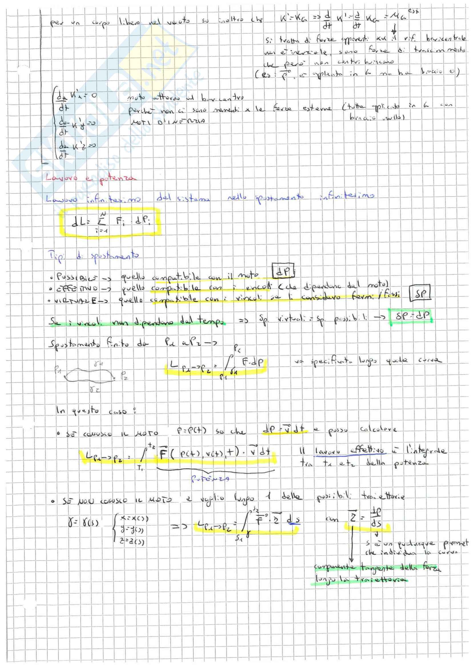 Appunti completi di Meccanica razionale Pag. 41