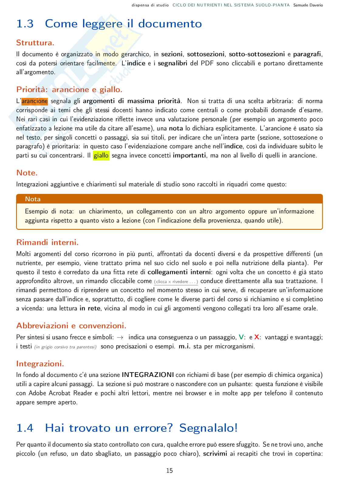 Ciclo dei Nutrienti nel sistema suolo pianta  Pag. 16