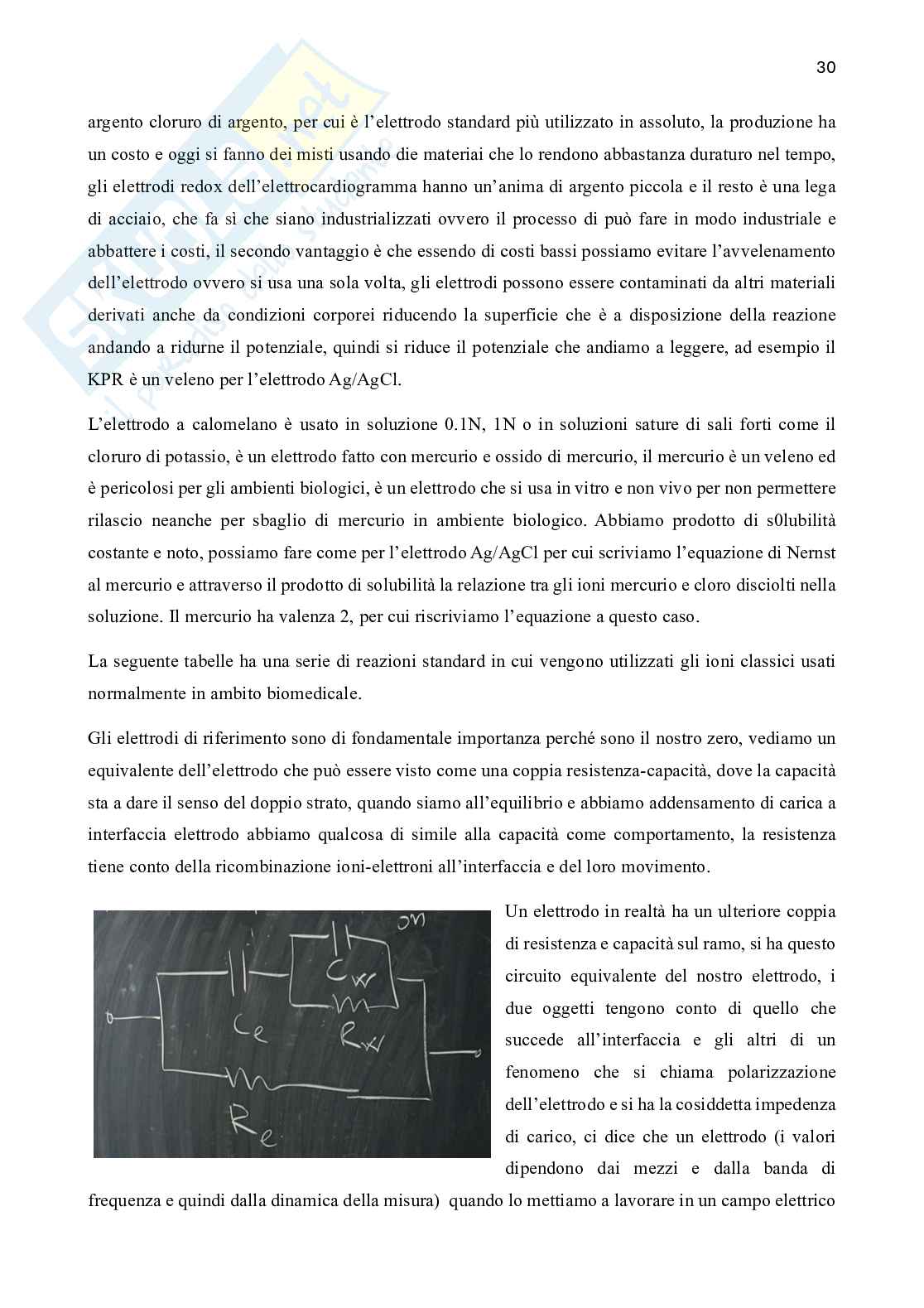 Appunti Strumentazione per sistemi biomedicali Pag. 31