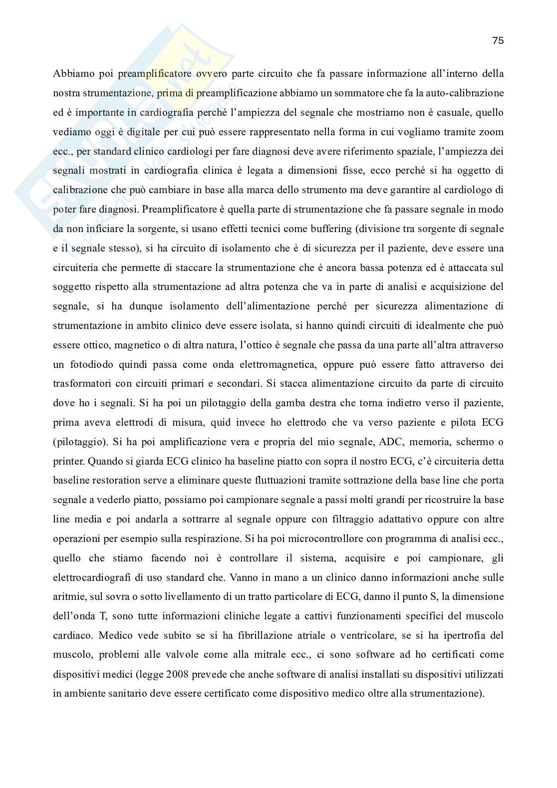 Appunti Strumentazione per sistemi biomedicali Pag. 76