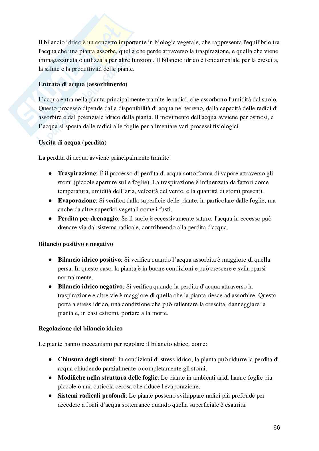 Biologia e fisiologia vegetale Pag. 66