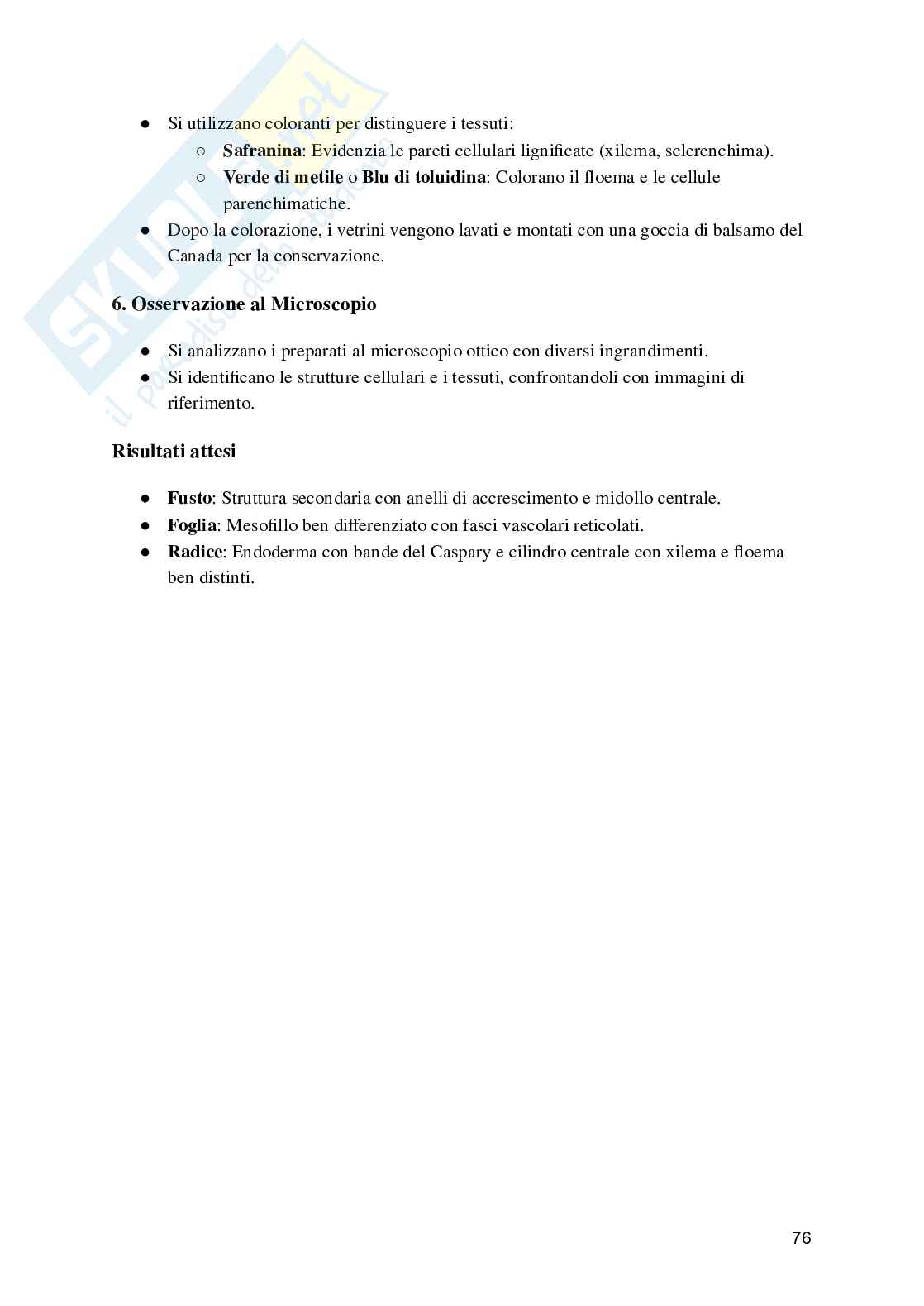 Biologia e fisiologia vegetale Pag. 76