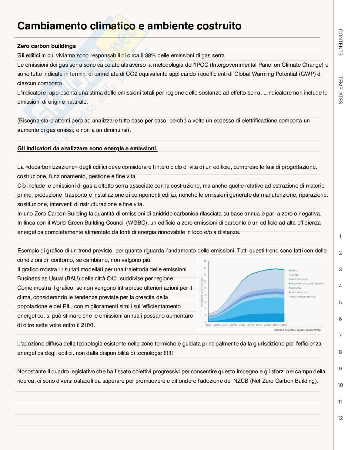 Appunti Progettazione integrata e sostenibile degli edifici Pag. 1