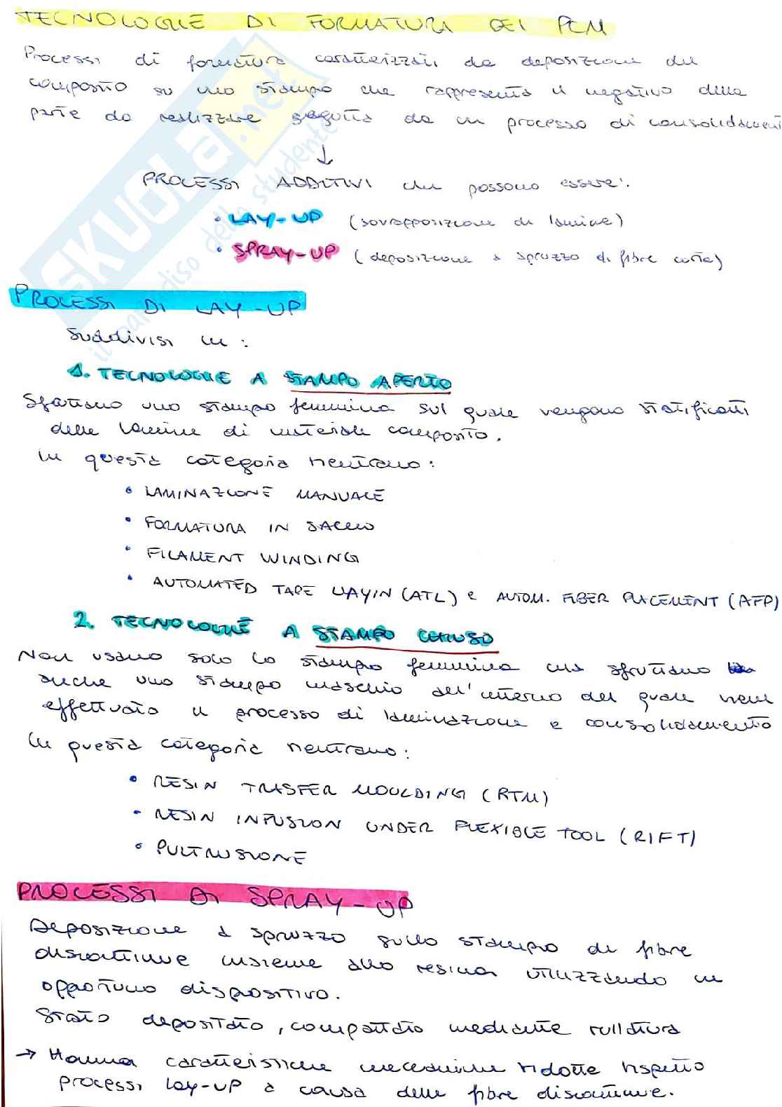 Esame Tecnologia di fabbricazione manufatti in composito Pag. 21