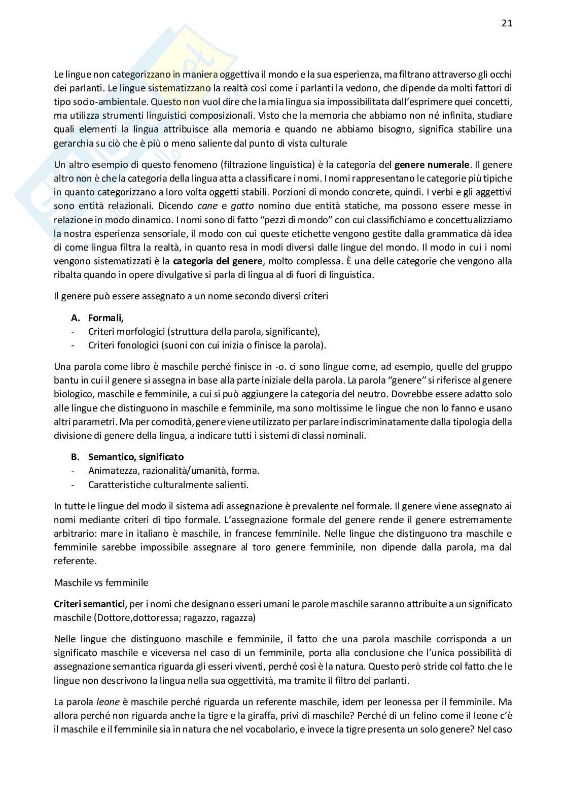 Linguistica generale Pag. 21