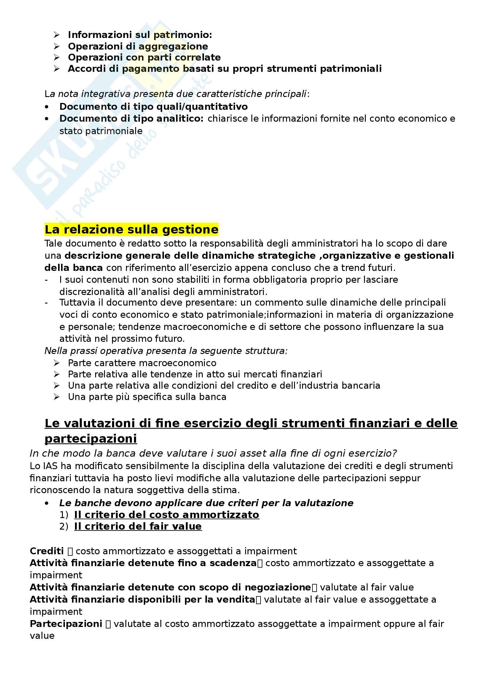Riassunto esame Economia delle aziende di credito, prof. Filotto, libro consigliato di Mottura, Paci Pag. 36