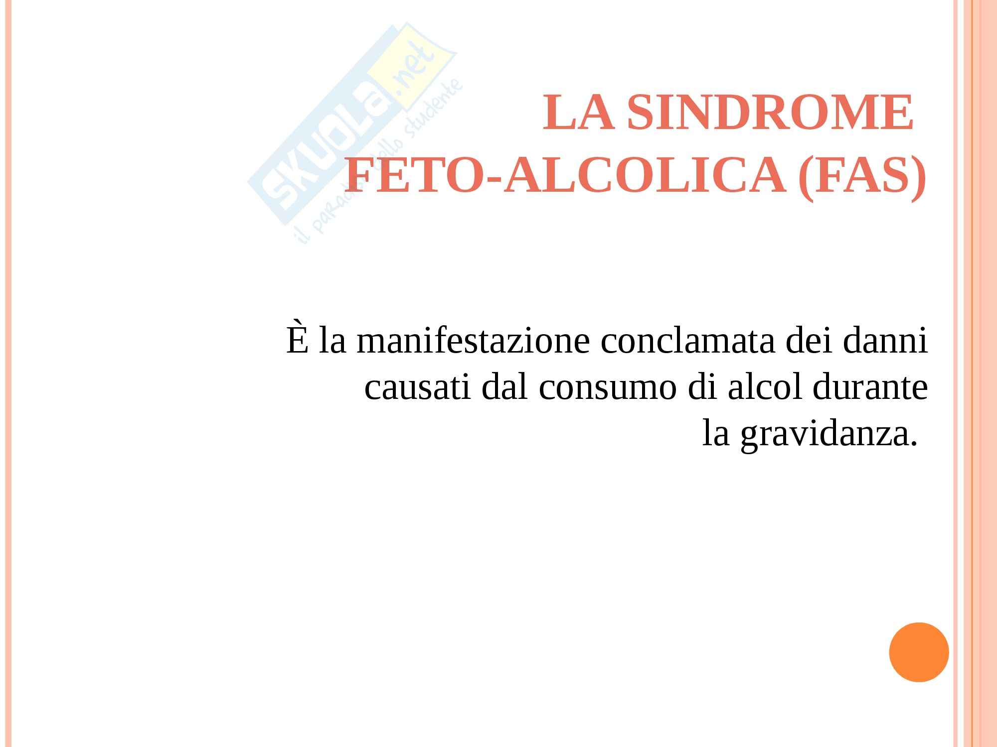 Assistenza Infermieristica per la prevenzione della Sindrome feto-alcolica, Pediatria Pag. 2