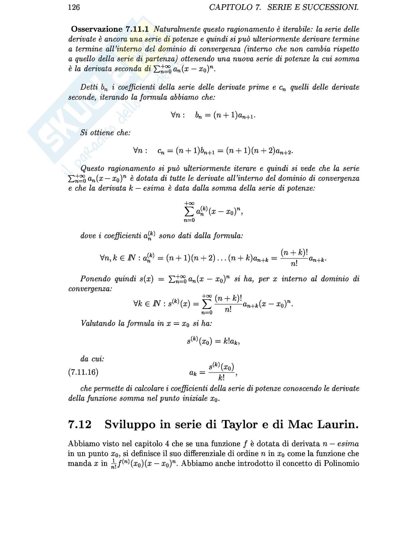 Serie e successioni Pag. 21