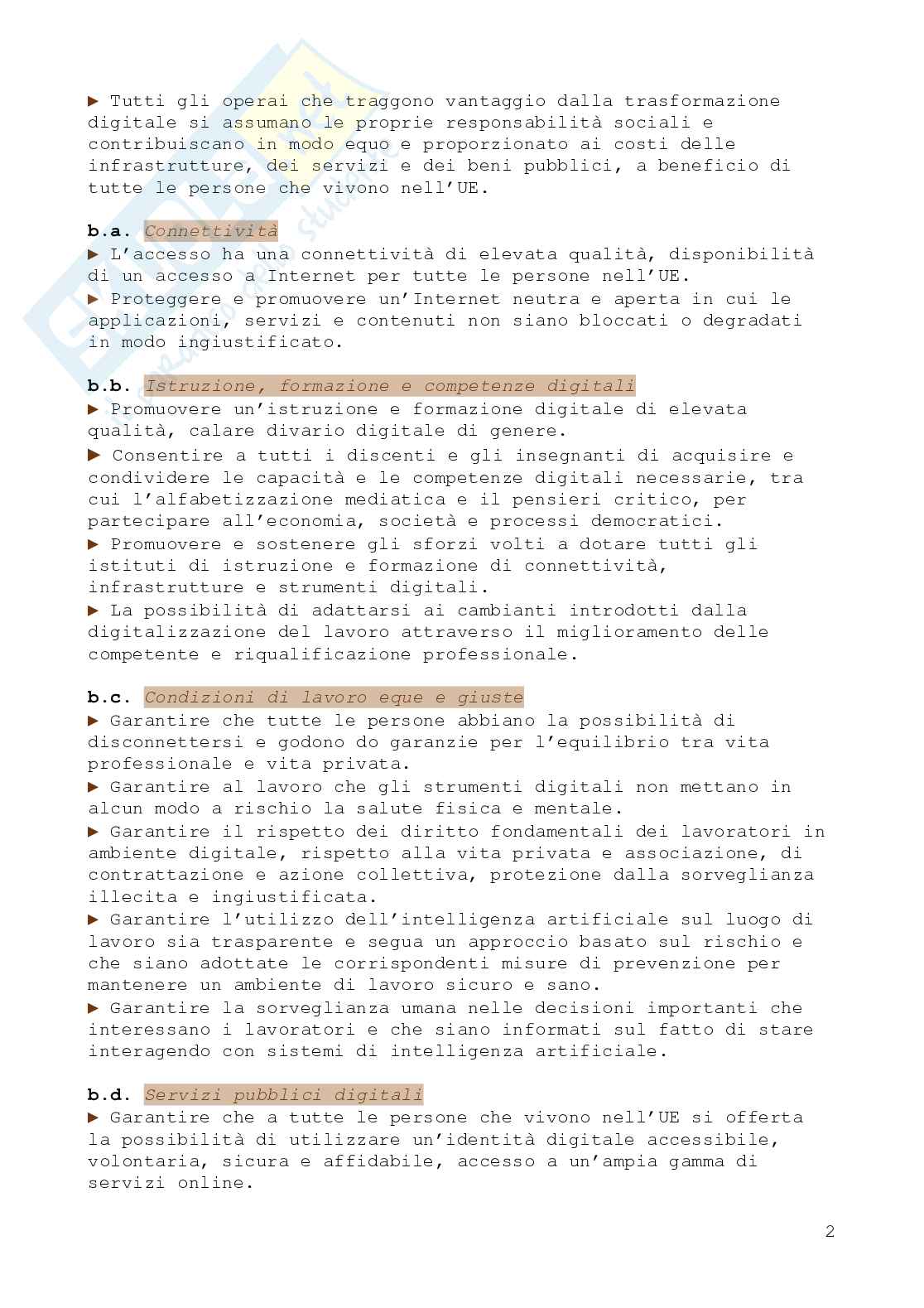 Diritto dell'ambiente informatico Pag. 2