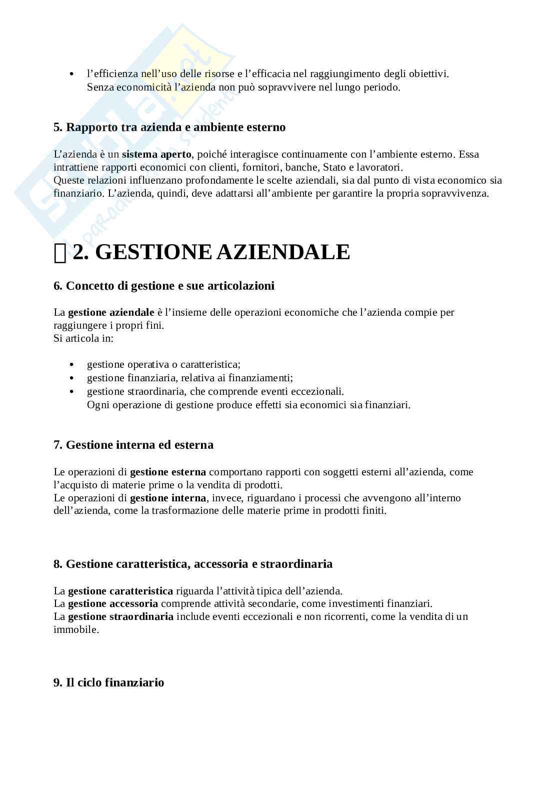 Principali domande di Economia aziendale Pag. 2