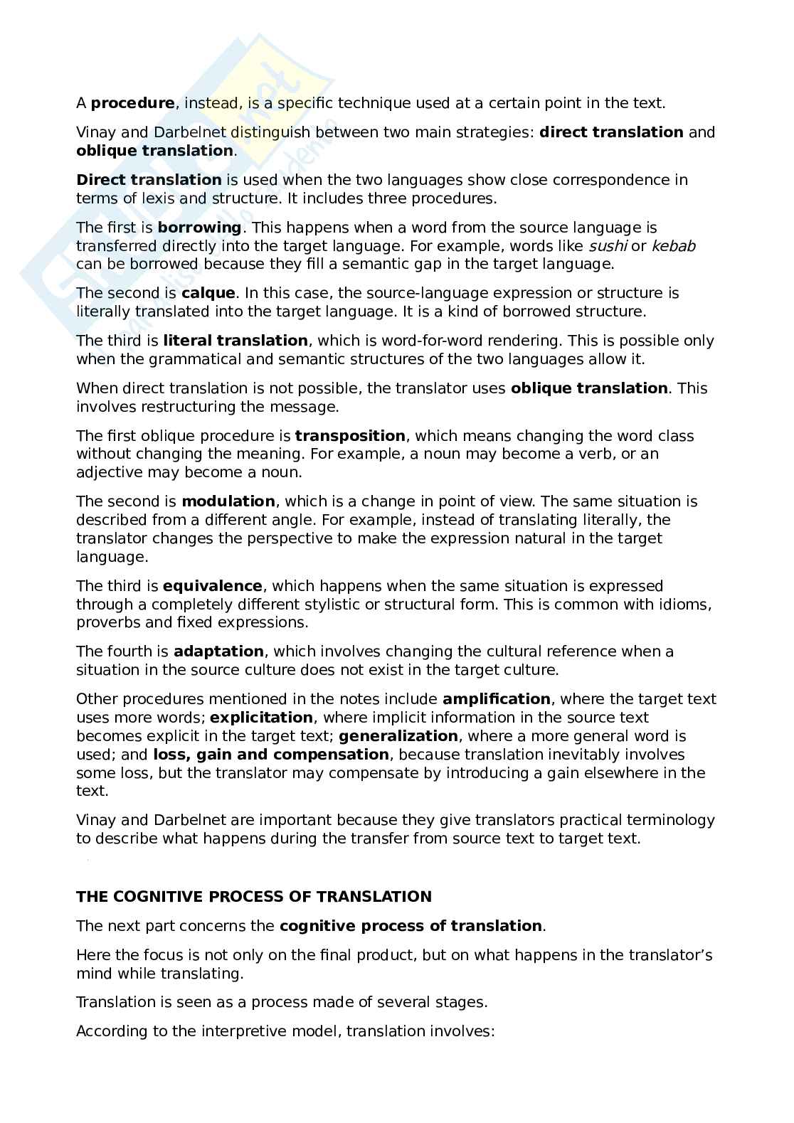 Translation studies - Appunti generali Pag. 11