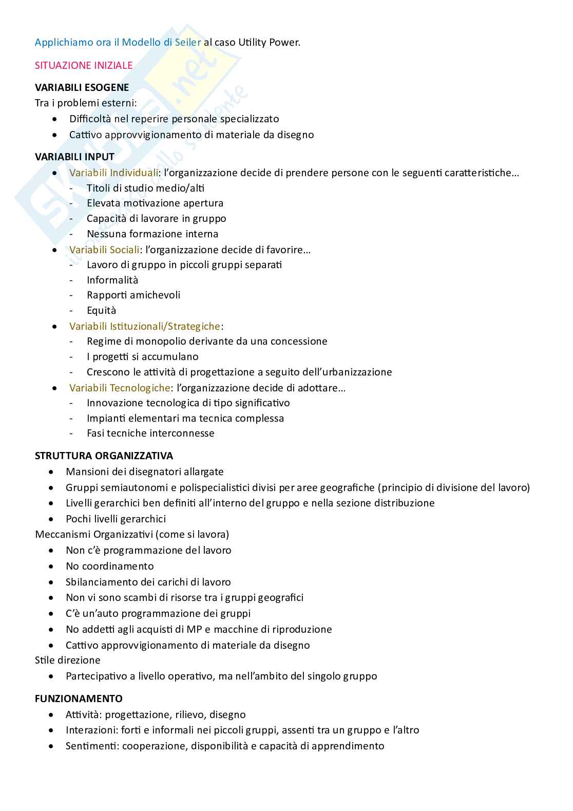 Sistemi organizzativi, parte 9 - Processi organizzativi e modelli organizzativi innovativi Pag. 21