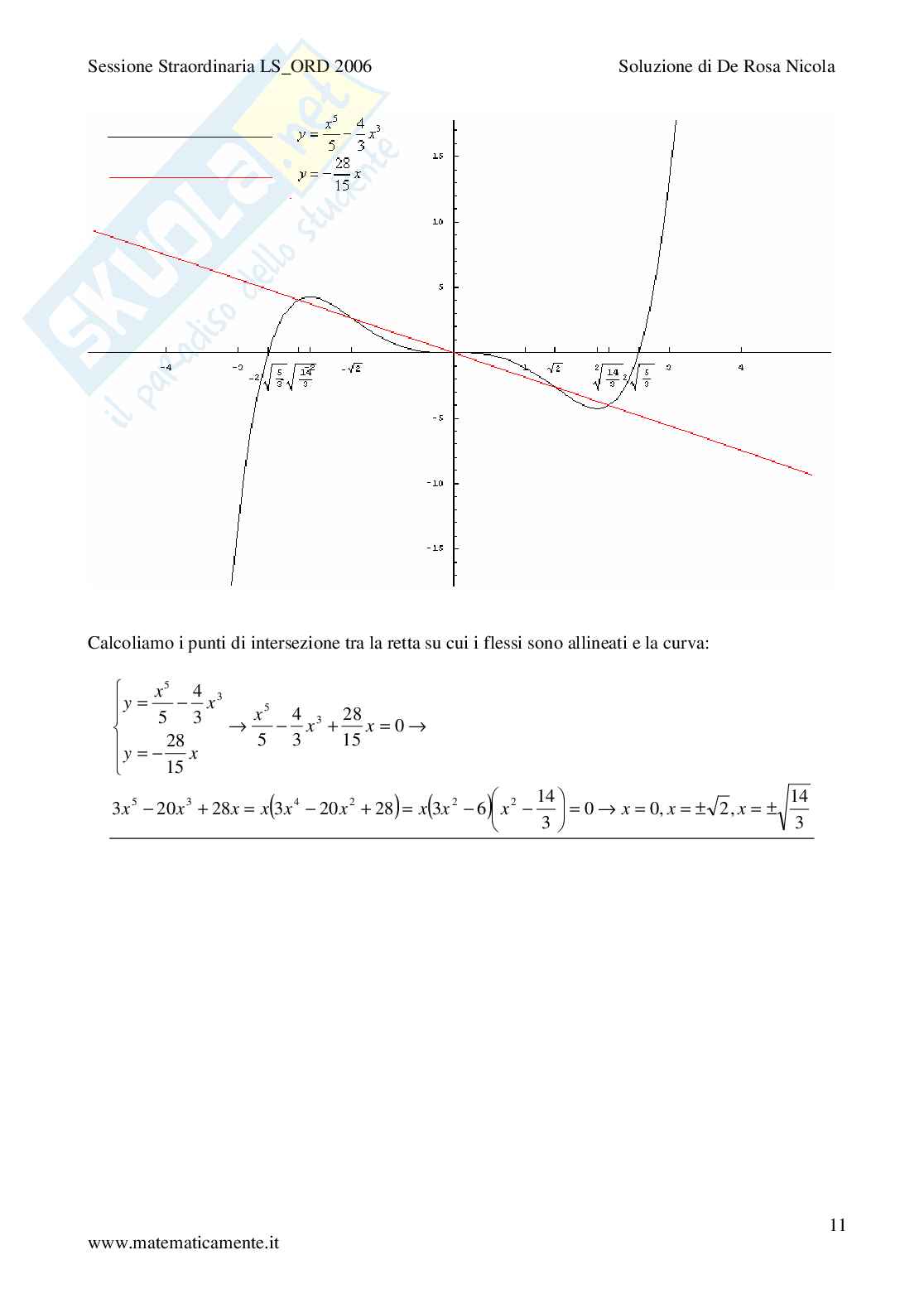 2006 - Liceo scientifico di ordinamento sessione straordinaria Pag. 11