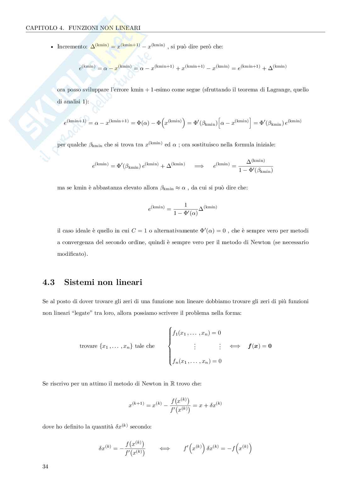 Metodi analitici e numerici per l'ingegneria Pag. 41