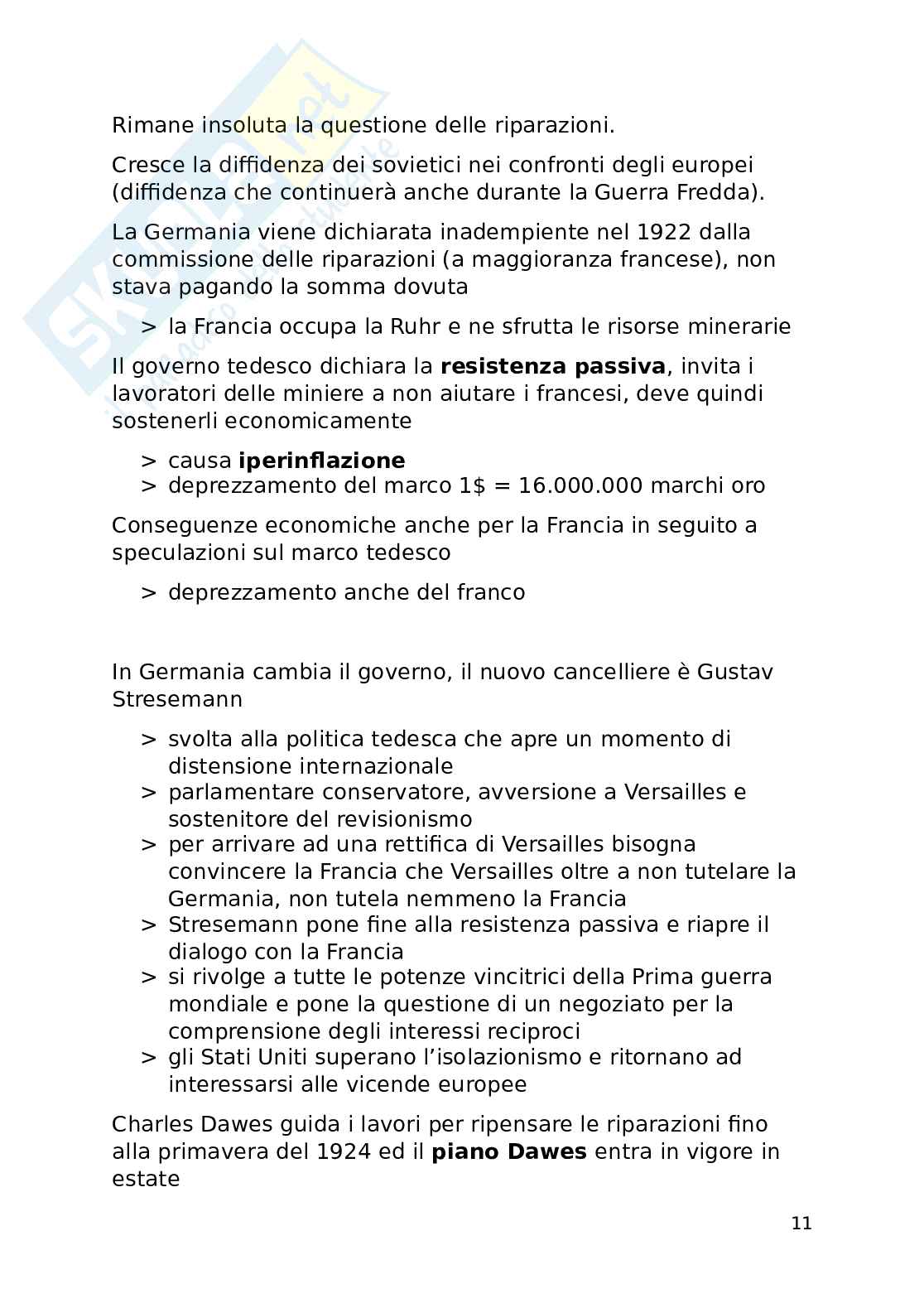 Riassunto esame Storia delle relazioni internazionali, Prof. Vignati Daniela, libro consigliato Storia delle relazioni internazionali , Ennio Di Nolfo Pag. 11