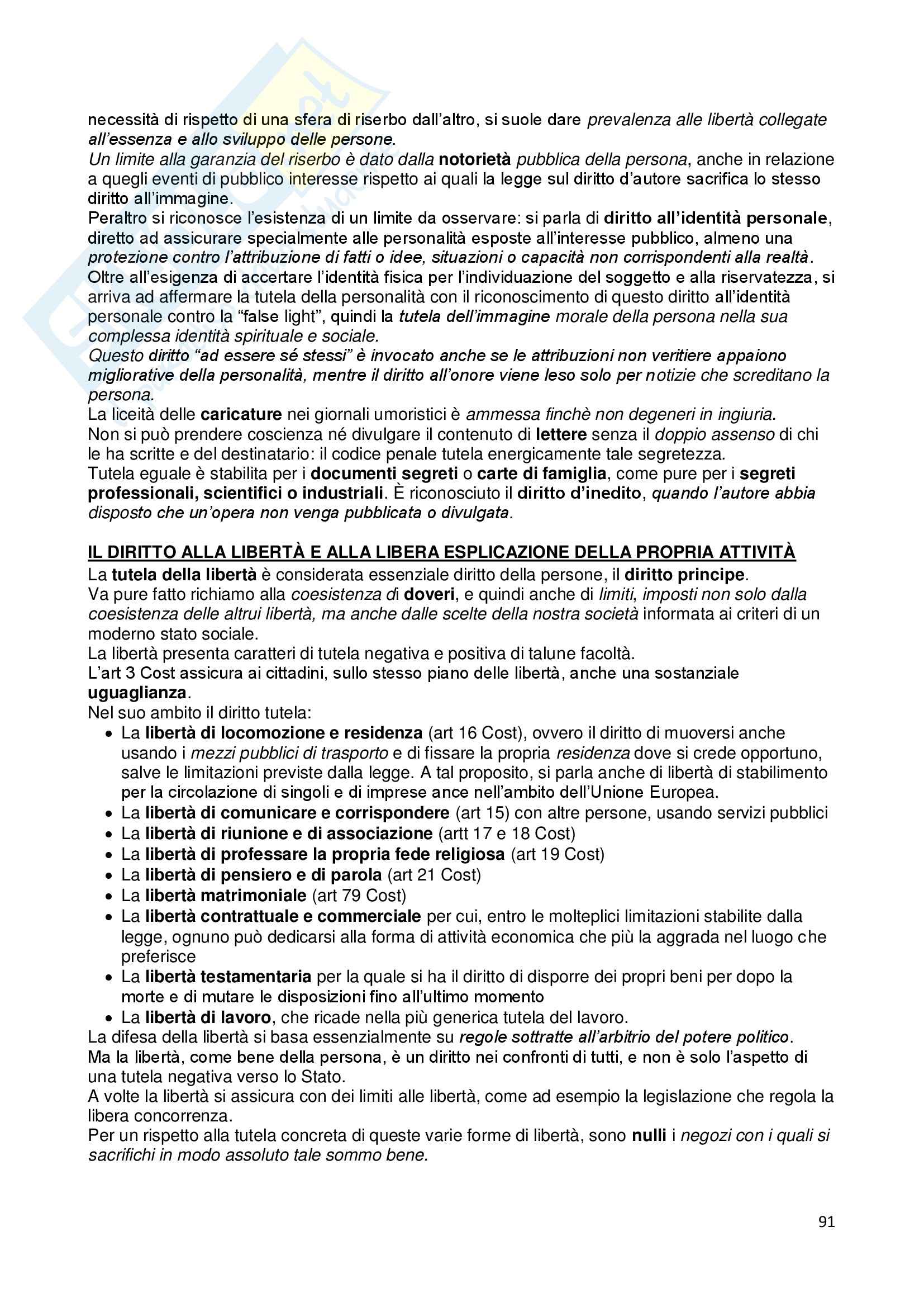 Riassunto esame Diritto privato, prof. Troiano, libro consigliato Istituzioni di diritto civile, Trabucchi Pag. 91
