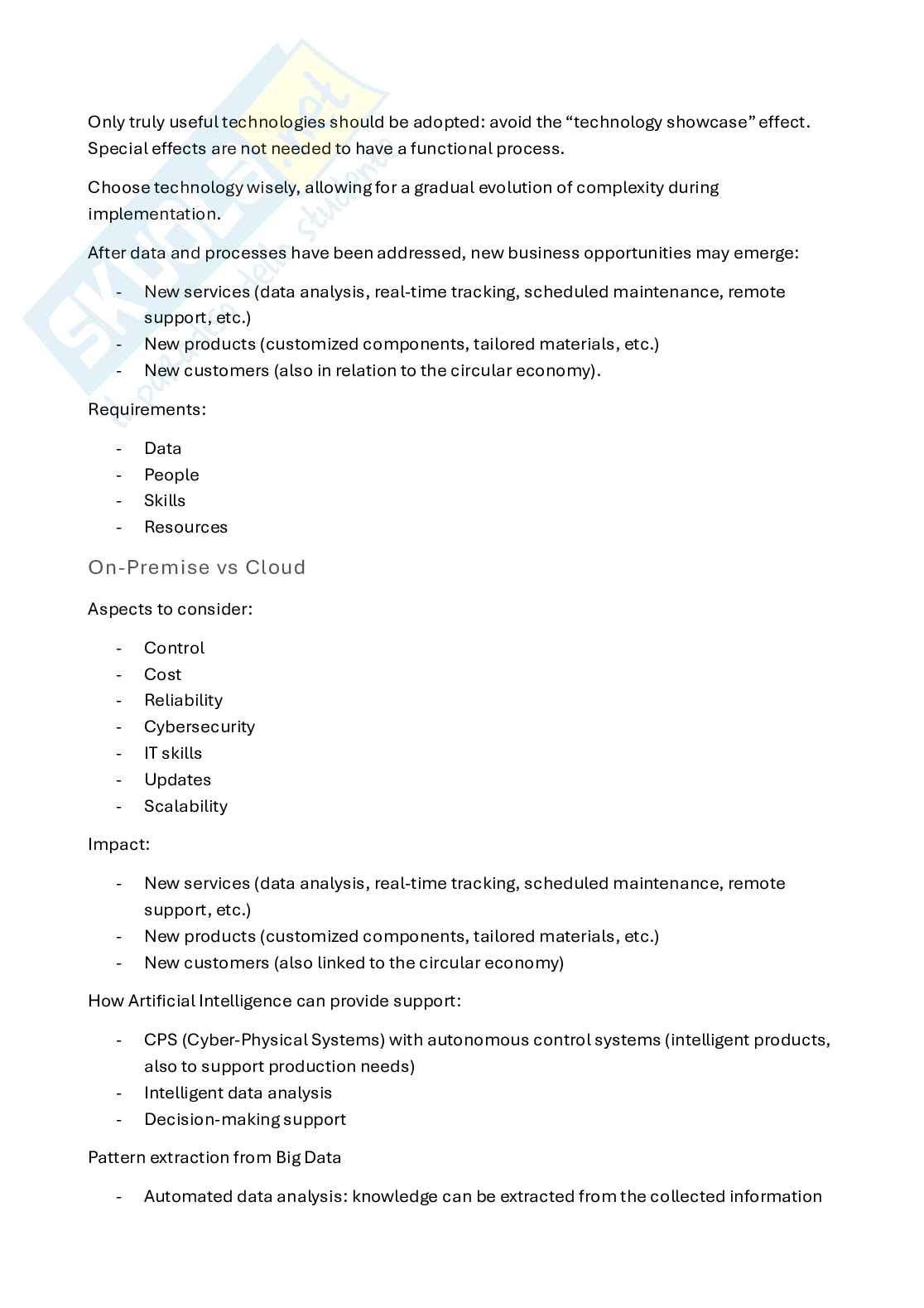 Appunti Optimization and innovation of production processes in inglese (parte 6) Pag. 31