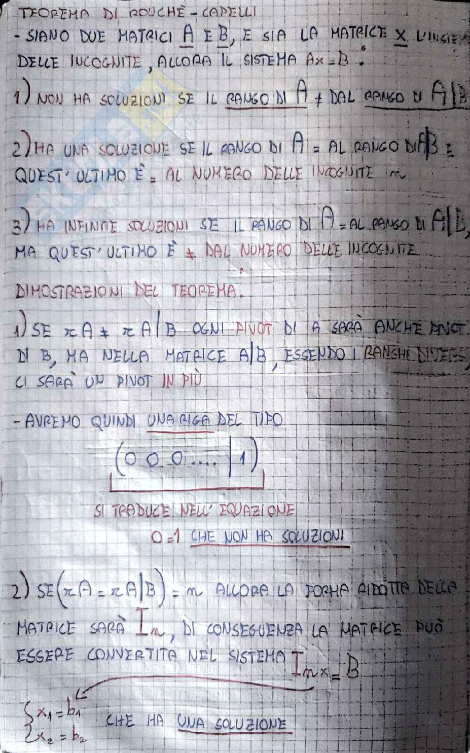 Riassunto esame Algebra lineare e geometria, Prof. Paladino Laura, libro consigliato Geometria 1, Sernesi Pag. 11