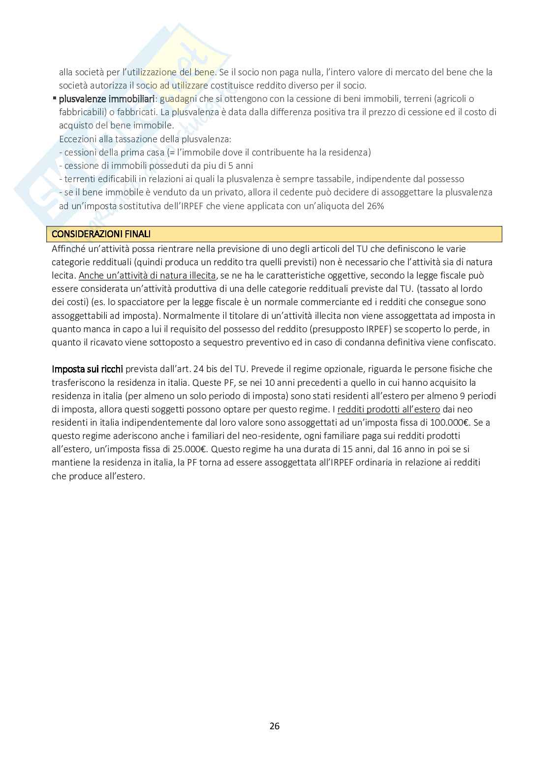 Diritto Tributario - appunti Pag. 26