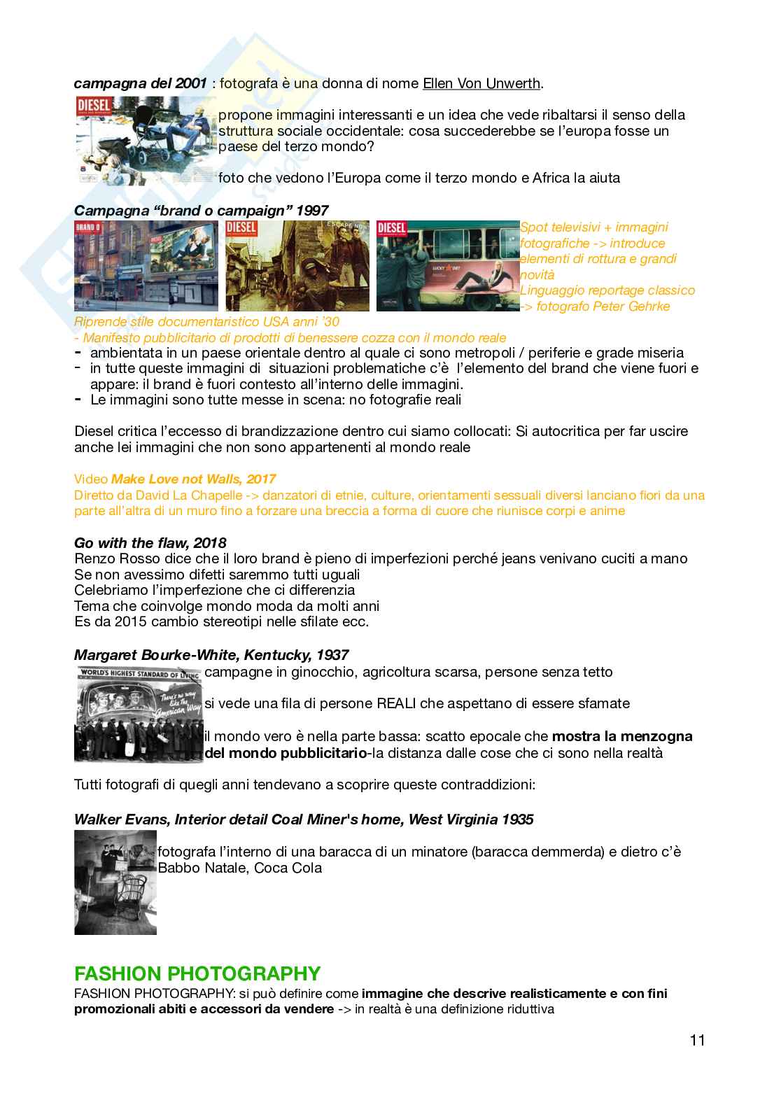 Appunti per l'esame di Fotografia e identità visiva  Pag. 11