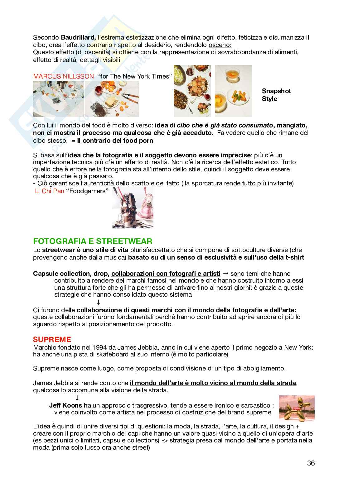 Appunti per l'esame di Fotografia e identità visiva  Pag. 36